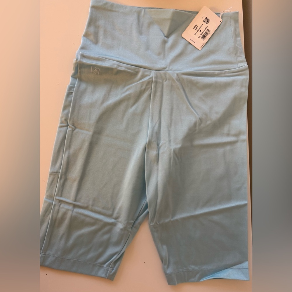 Wolford NWT Workout Biker - Light Aquamarine  in size XS & M